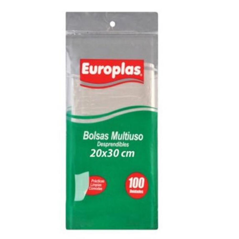 Europlas Bolsa Multiuso Con Asas 20x30cms 100un. image number 0.0